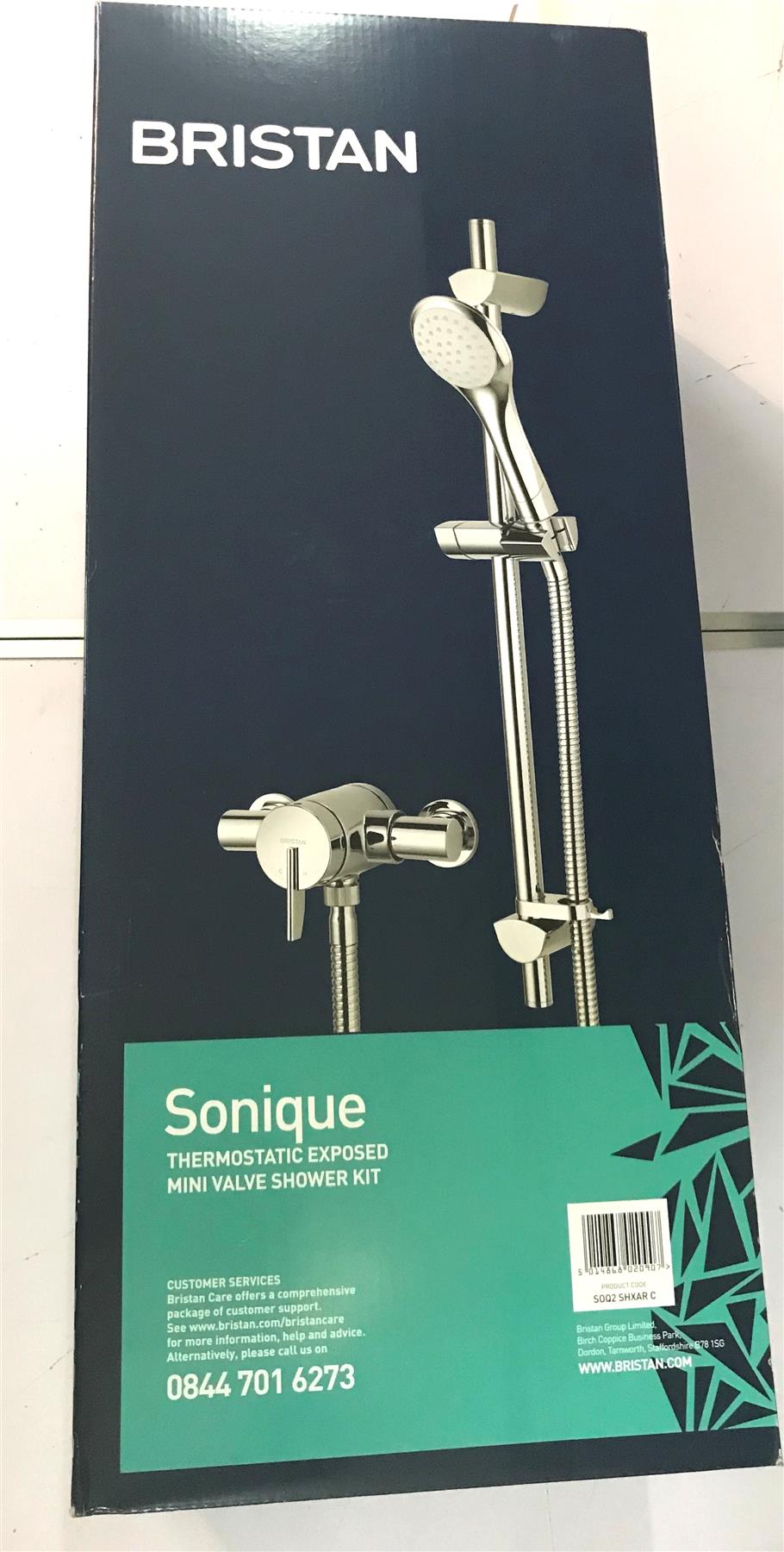 Bristan Sonique  Exposed Thermostatic Mini Mixer Shower Valve SOQ2 SHXAR C