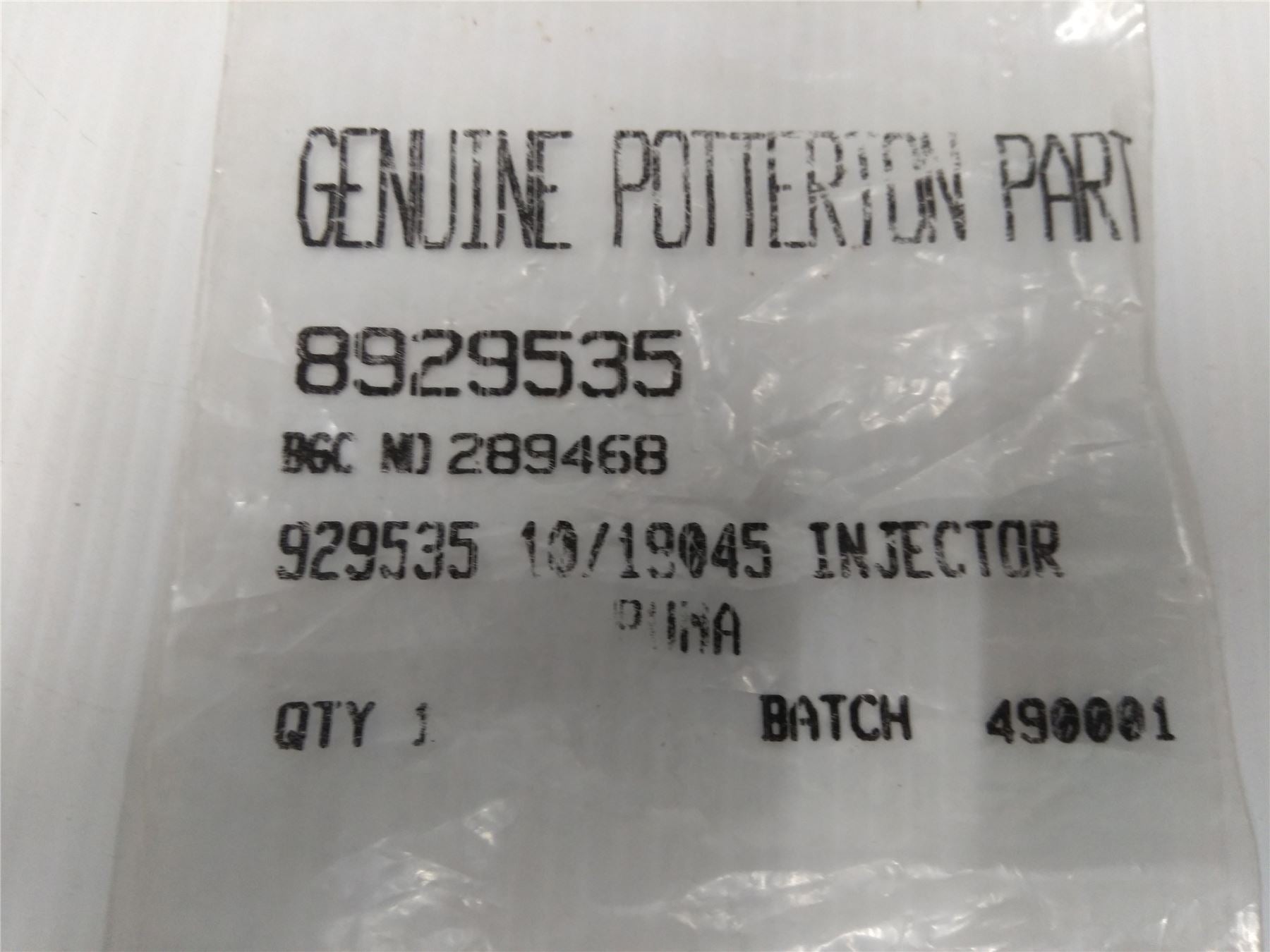 NEW Genuine Potterton 929535 10/19045 Injector 8929535