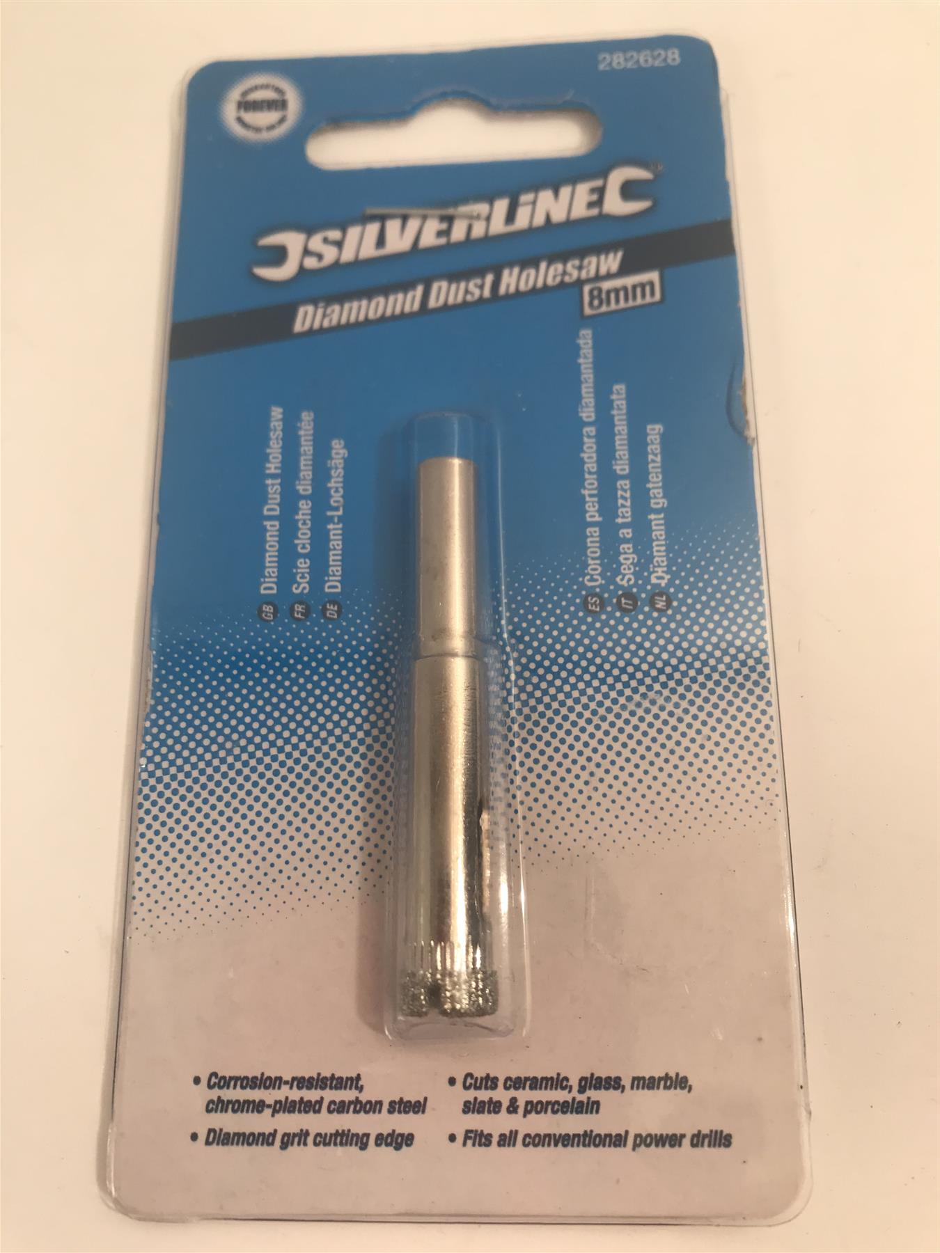 Silverline 282628 Diamond Dust Holesaw - 8 mm