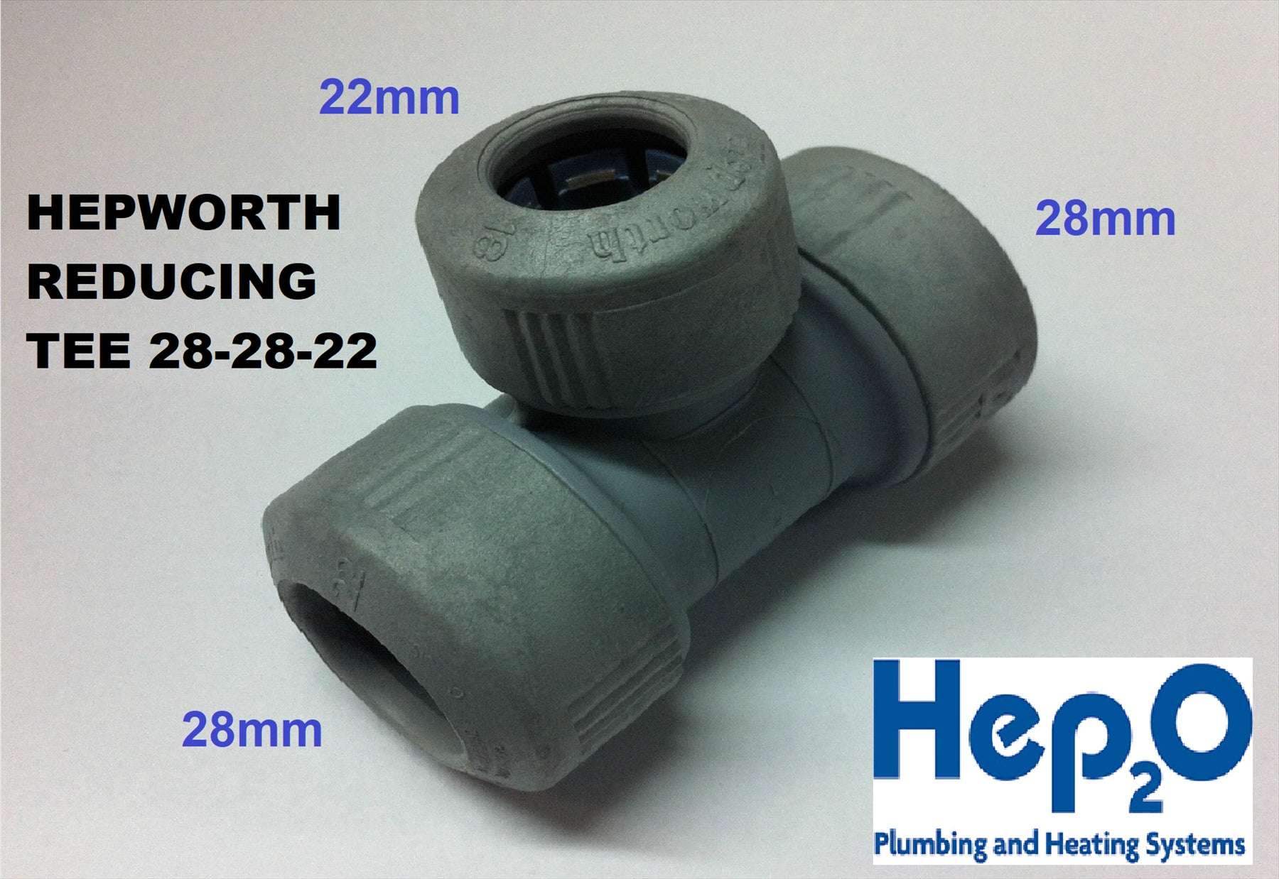 NEW HEPWORTH HEP2O 28mm REDUCING TEE PIPE FITTING (EACH) HD13/28