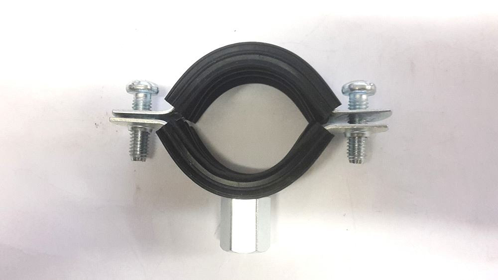 NEW RUBBER LINED STEEL VIBRATION PIPE CLAMP / MUNSEN RINGS 31-35mm 1" PACK OF 34