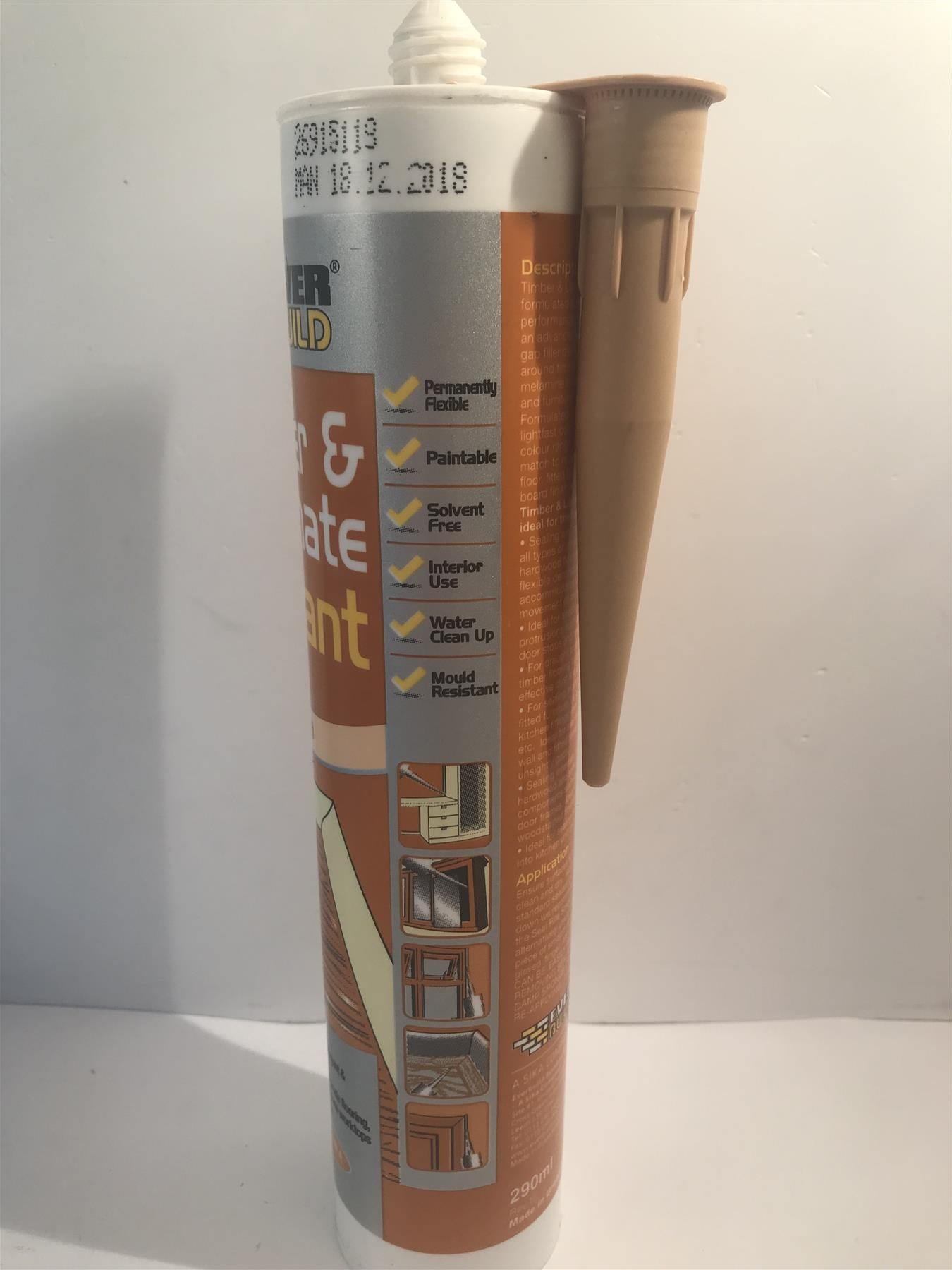 Everbuild Timber And Laminate Sealant Beech 290ml