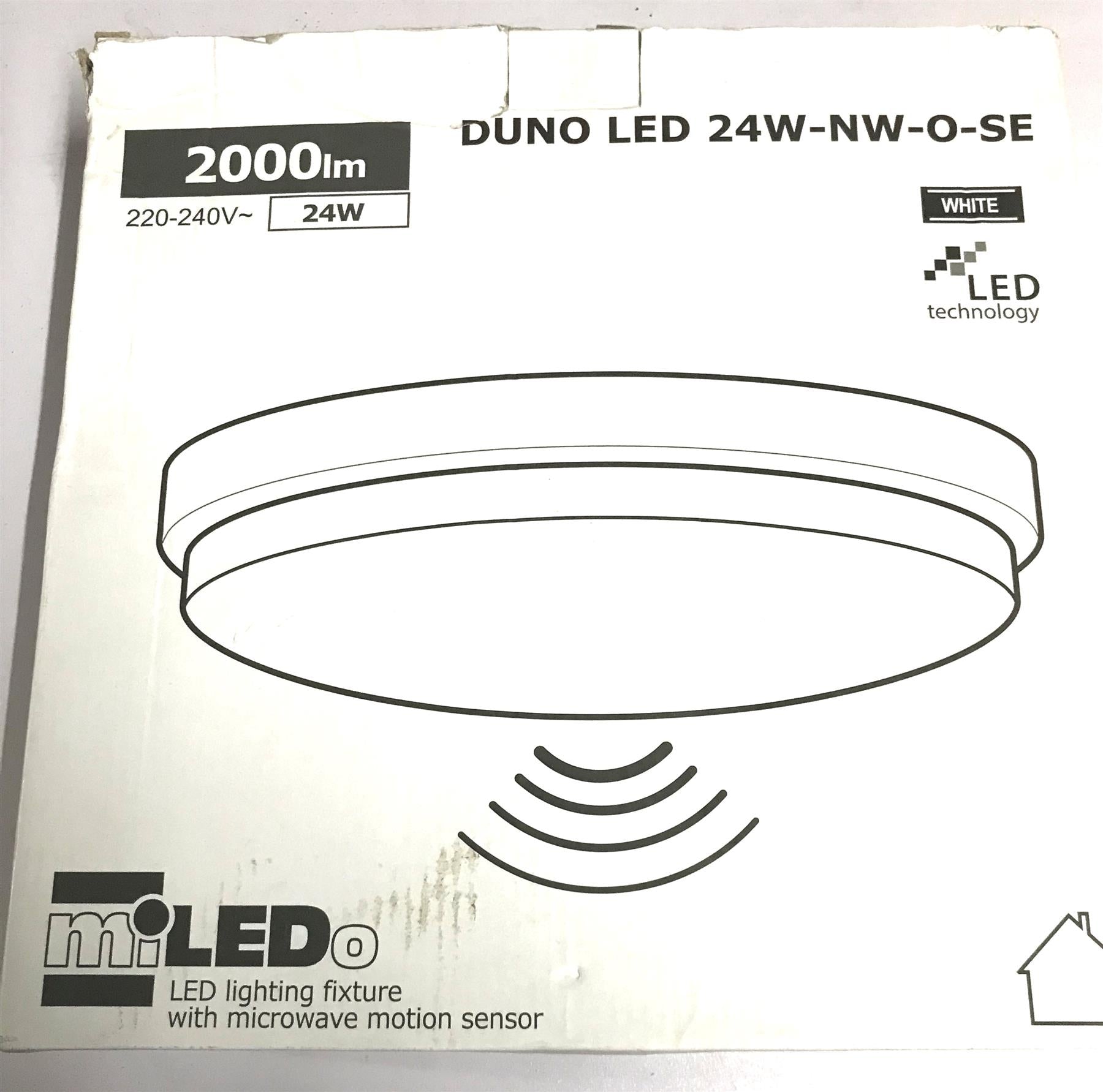 KANLUX DUNO LED 24W-NW-O-SE LED lighting fixture with a motion sensor 24W 2000lm