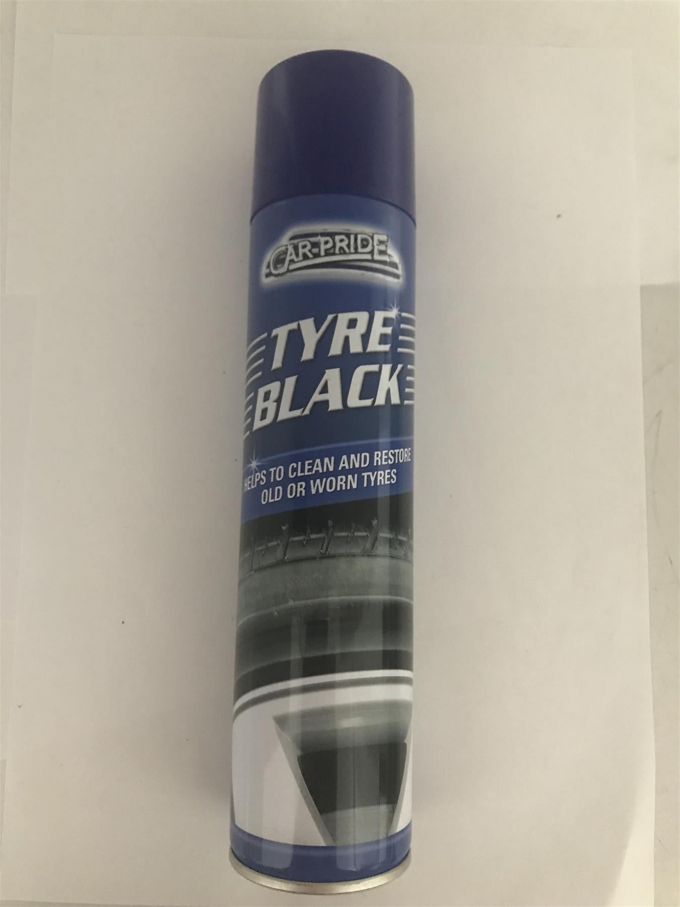 Car Pride Tyre Cleaner/Restorer Black Spray 250ml 00428A