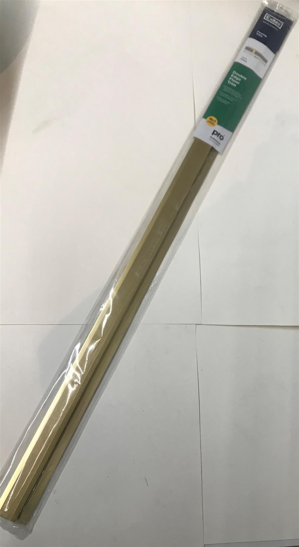 Exitex Double Edge Floor Trim Gold Adonised 914mm