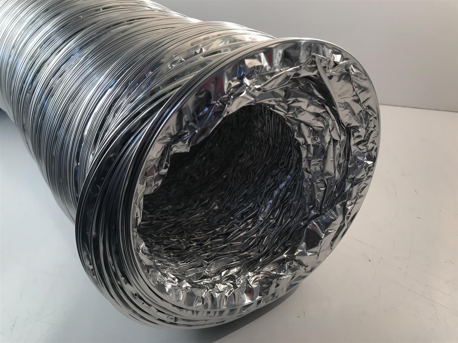MANROSE ALUMINIUM LAMINATED FLEXIBLE DUCTING 10M X 152MM