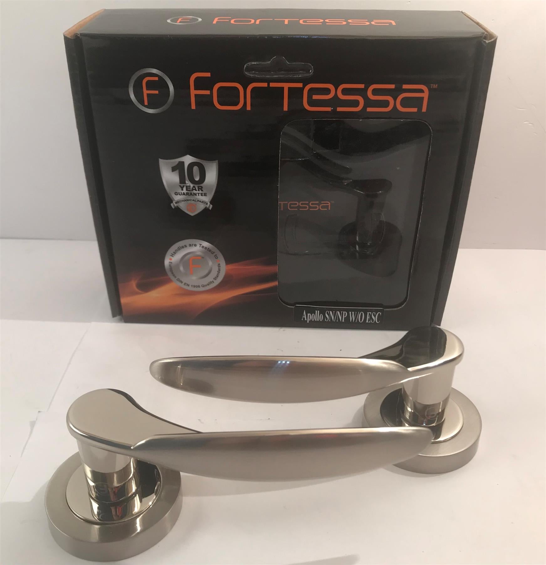Fortessa FDEAPO-SN/NP Apollo Lever Handle on Rose Polished/Satin Chrome