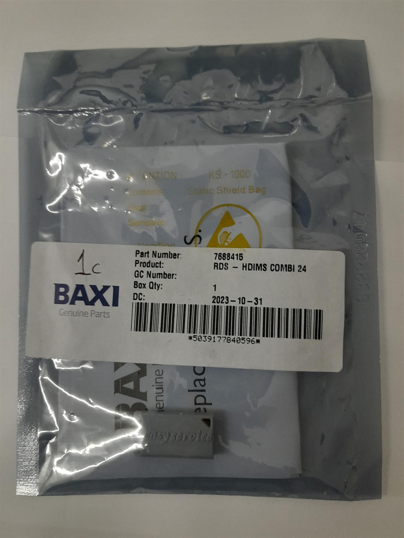 BAXI 7688415 RDS HDIMS COMBI 24