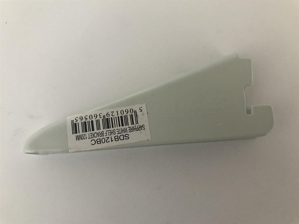 Sapphire White Shelf Bracket 120mm  SDB120BC