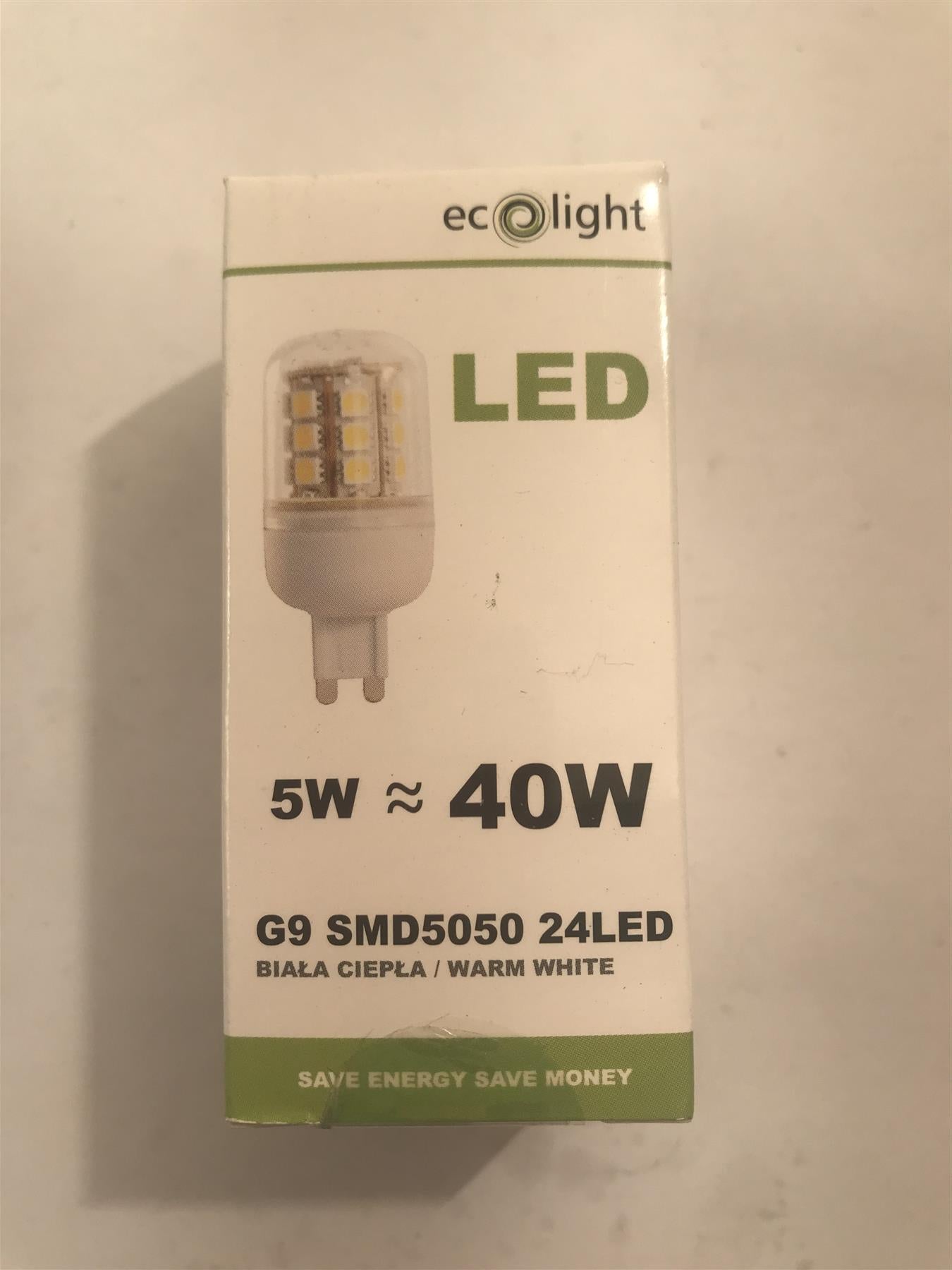 Ecolight G9 5W 24LED 370lm Warm White Non-Dimmable Bulb EC67721