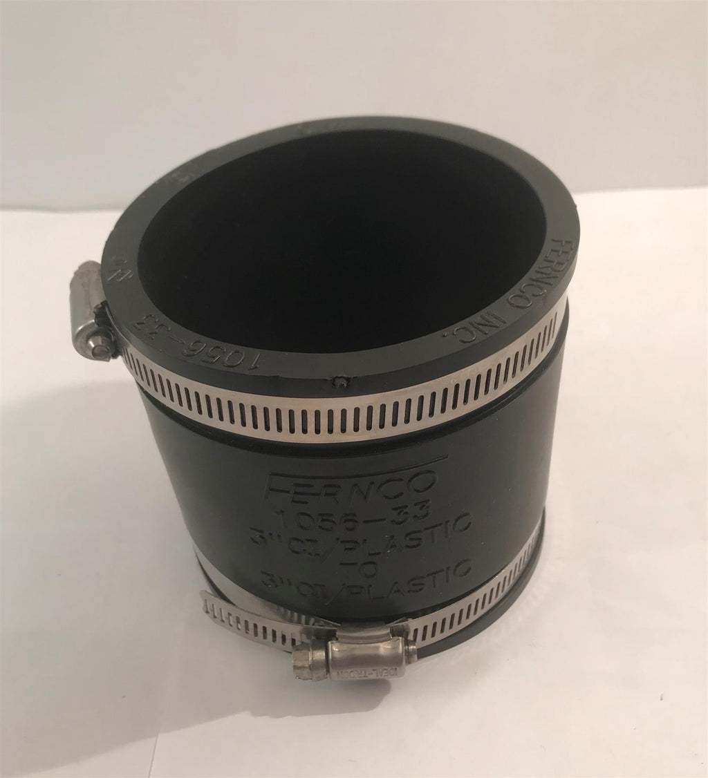 3" Rubber Coupling  with Clips 1056-33