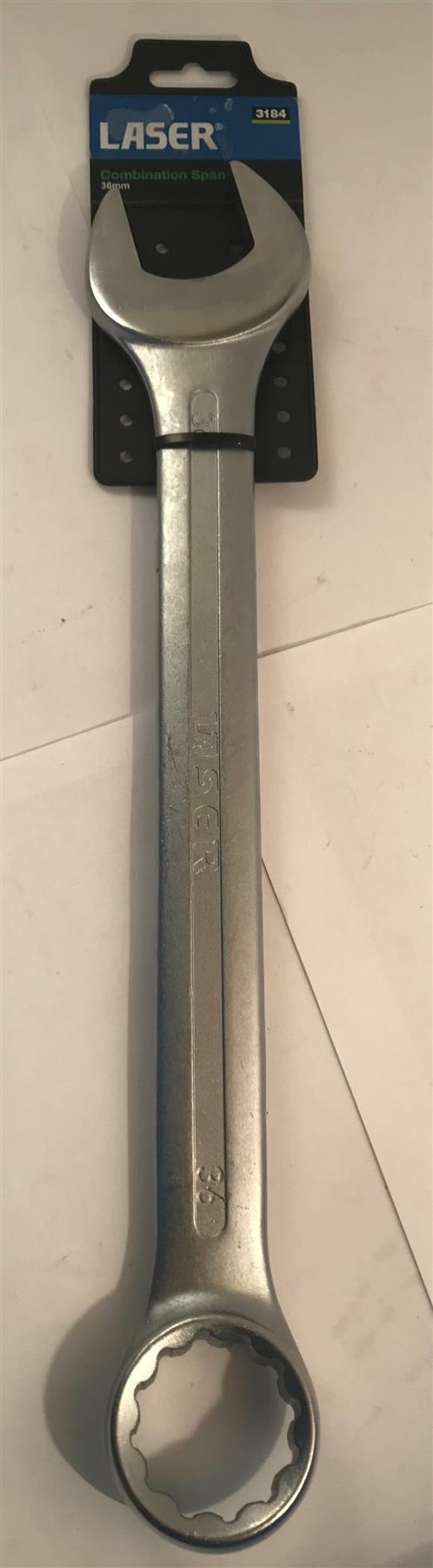 Laser Chrome Vanadium Combination Spanner 36mm  3184