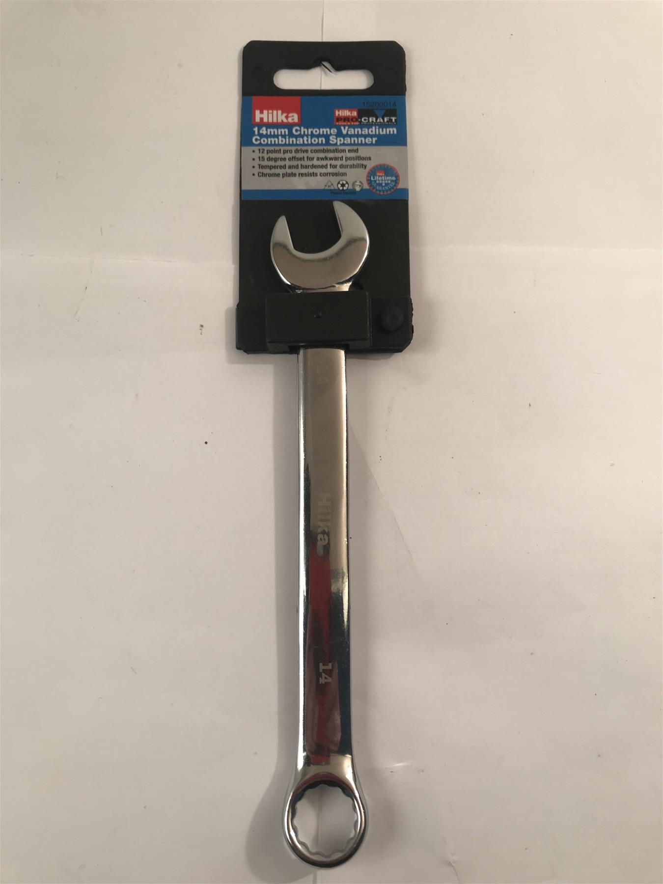 Hilka 14mm Chrome Vanadium Combination Spanner 15200014