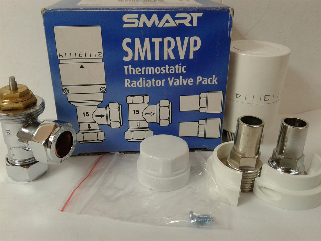 NEW Smart 15mm Thermostatic Radiator Valve Pack SMTRVP 10 BAR