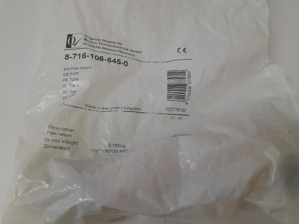Worcester Greenstar Combi Pipe Return 87161065450