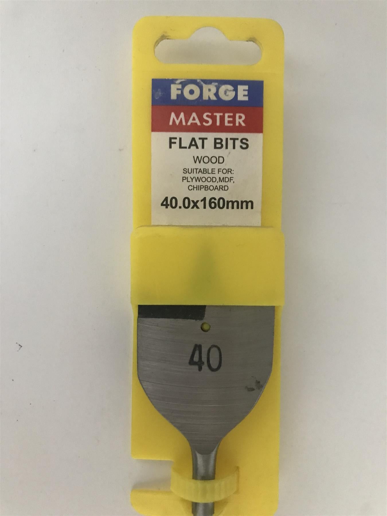 Forge Master Flat Wood Bit 40.0 x 160mm  FMFLAT40