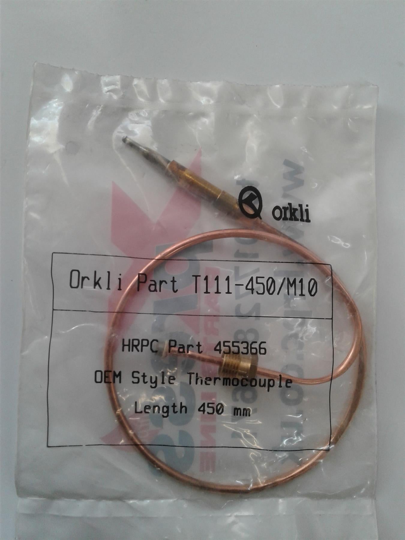 NEW Orkli T112-450/M10/AT 450MM OEM Style Thermocouple 455366