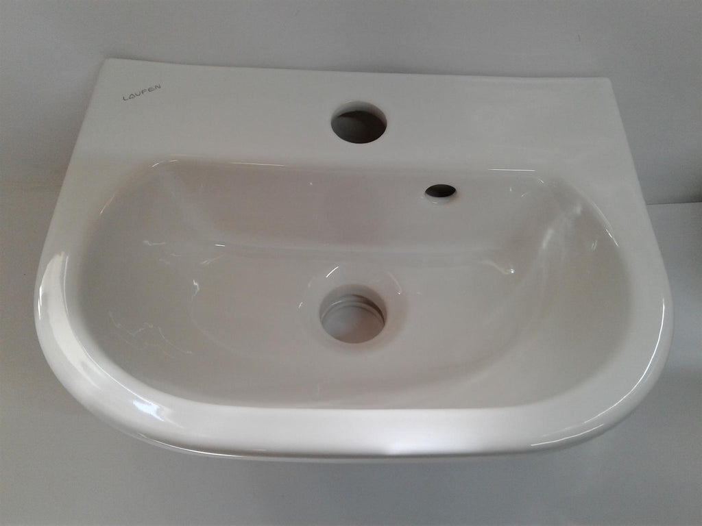 NEW LAUFEN HAND WASHBASIN RUNNING OBJECT - 35 X 27CM WHITE 15063