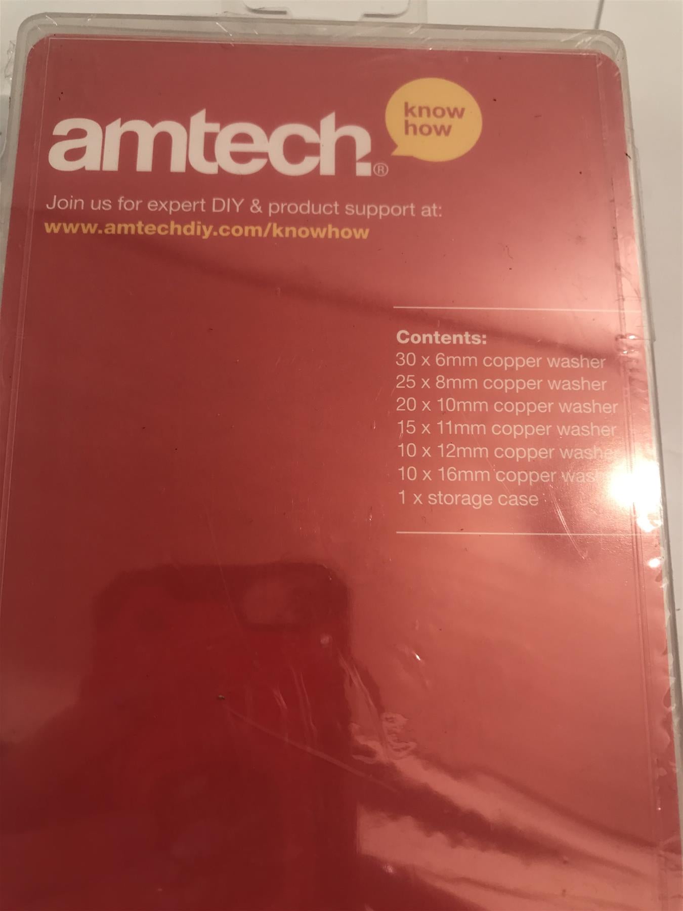 Amtech 110pc Copper Washer Assortment S6195