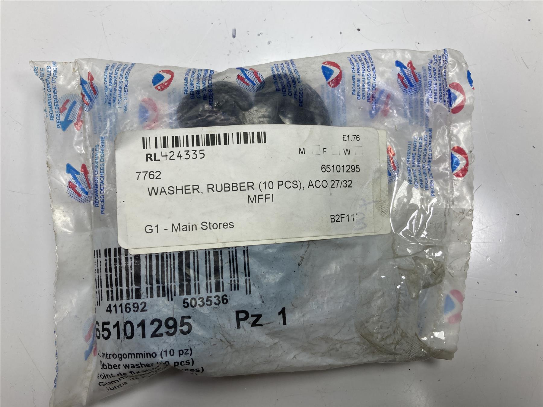 Ariston 65101295 RUBBER WASHER ACO 27/32 MFFI
