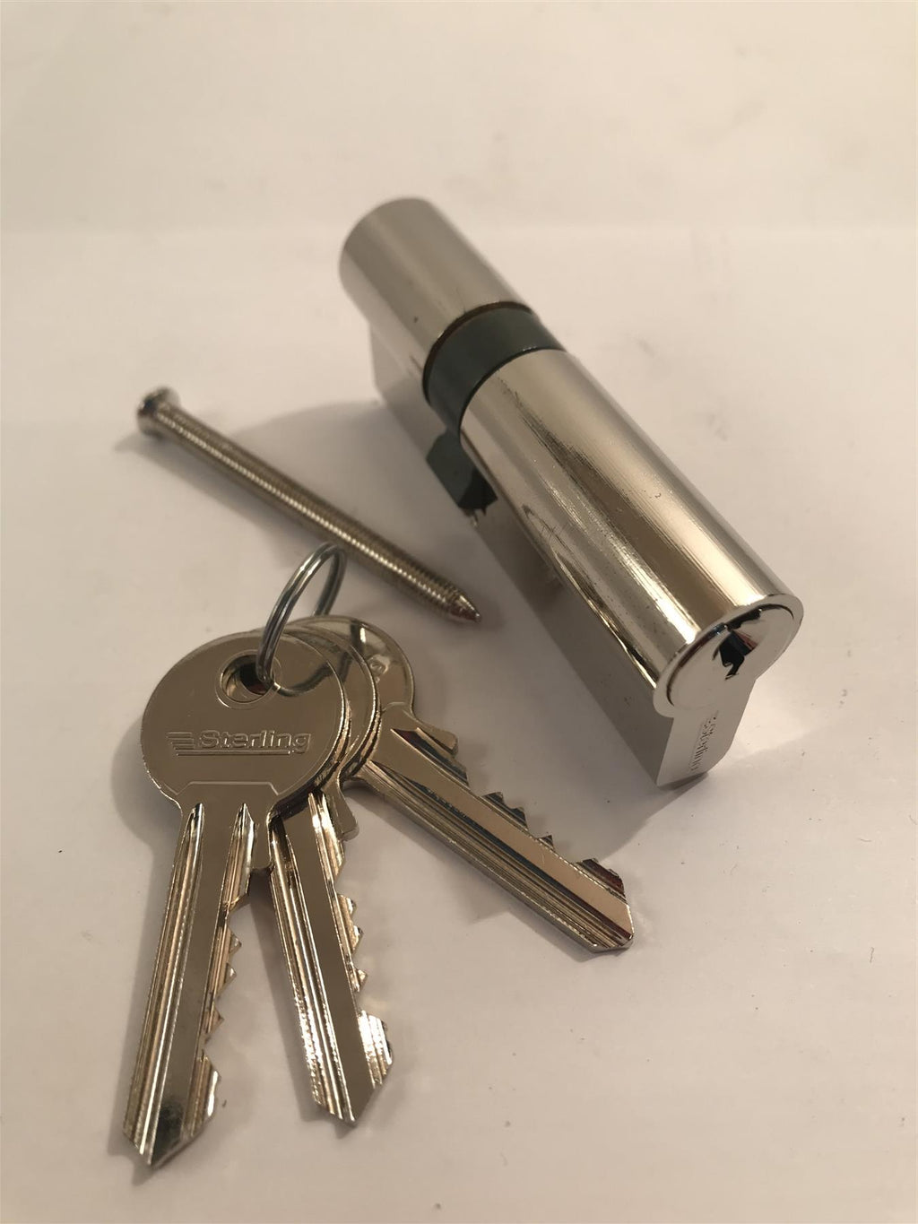 Sterling EPN3045 Double Euro 5 Pin Cylinder 75mm (30x45), Polished Nickel