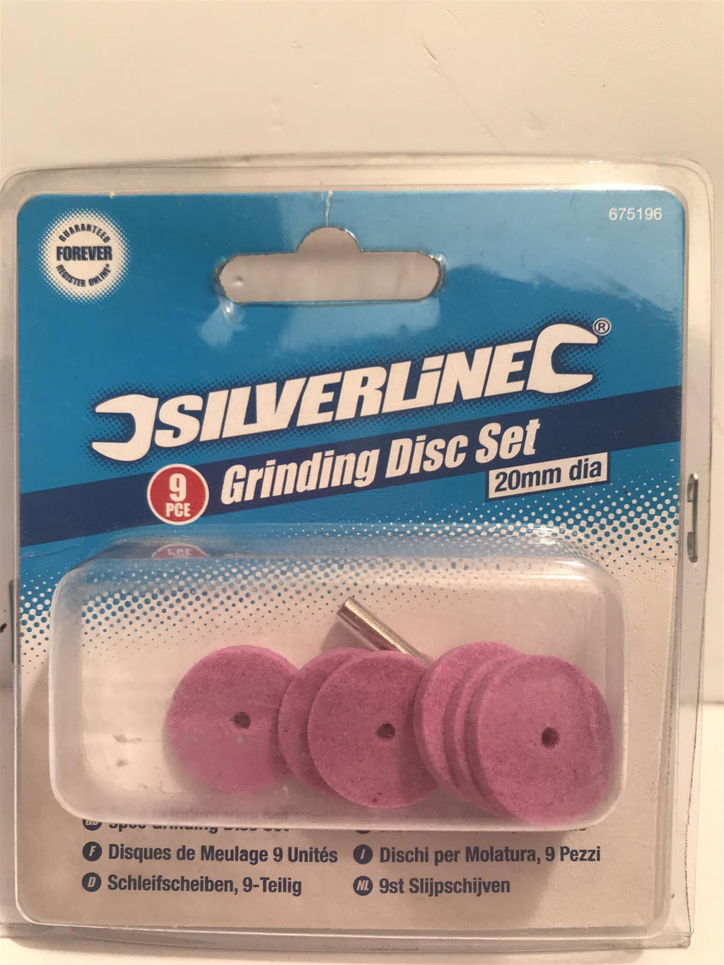 Silverline 9pc Aluminium Oxide Disc Tool Set 20mm  675196