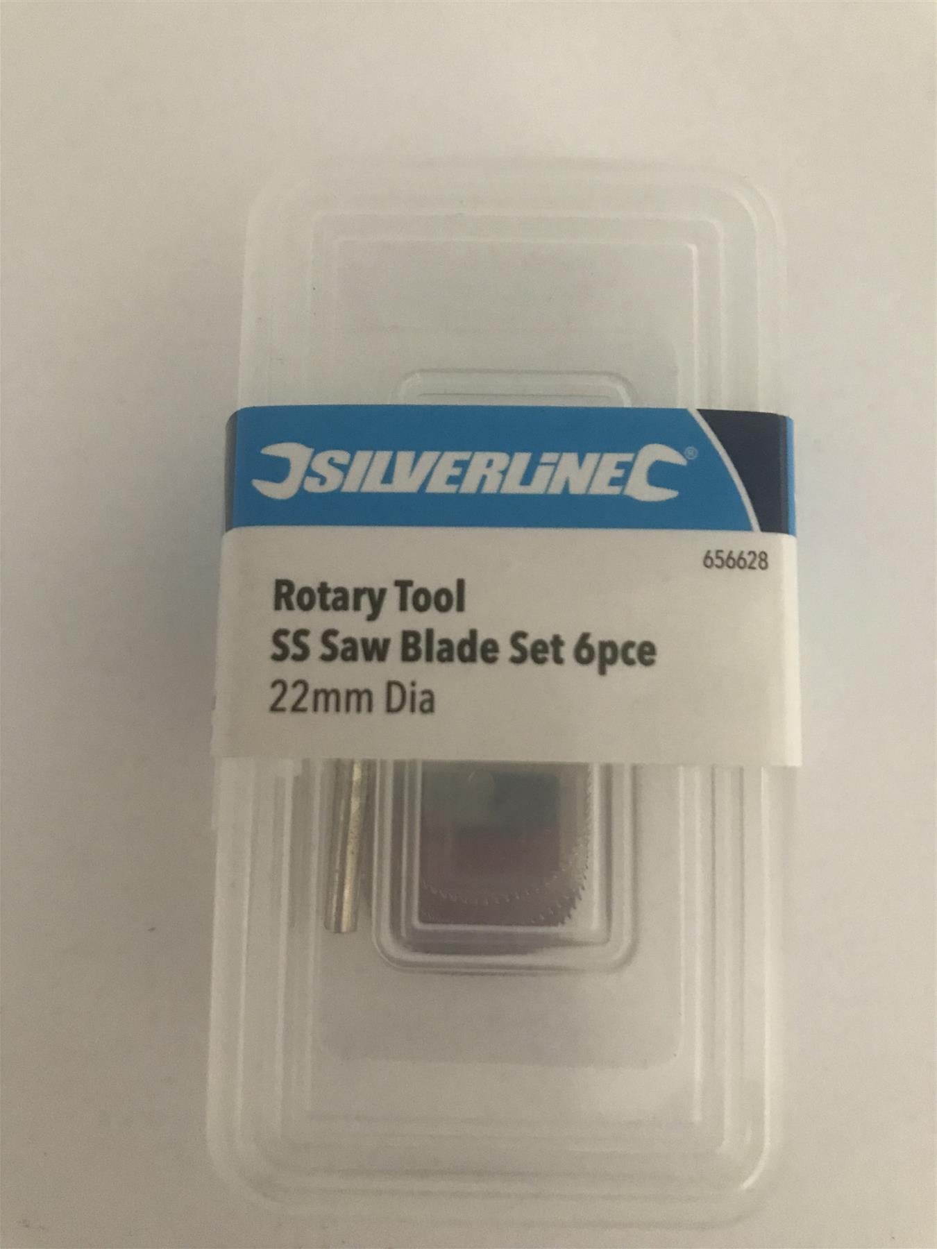 Silverline 6pc Rotary Tool SS Saw Blade Set 22mm Dia. 656628