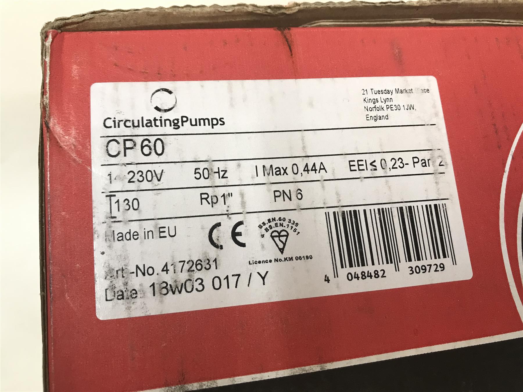 NEW MYSON CP60 PUMP