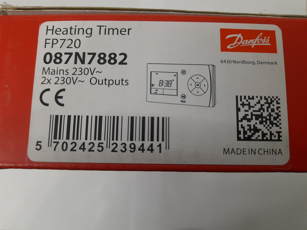 Danfoss FP720 2 Two Channel Programmer Timeswitch Timer 087N7882