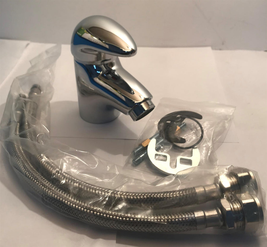 KeyPlumb Contemporary Mini Monobloc Basin Mixer AQS399N