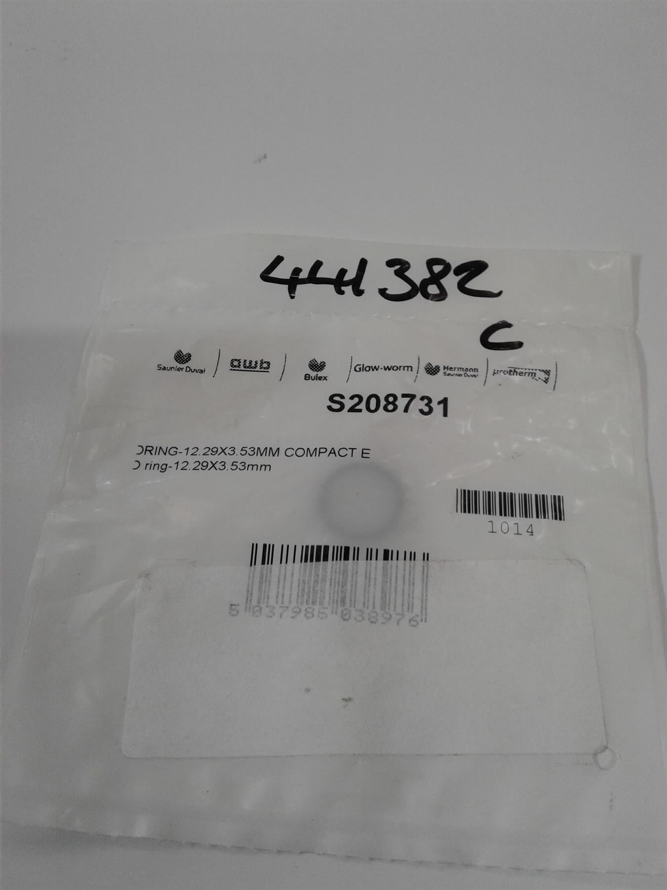 NEW GLOWWORM ORING 12.29X3.53MM COMPACT E S208731