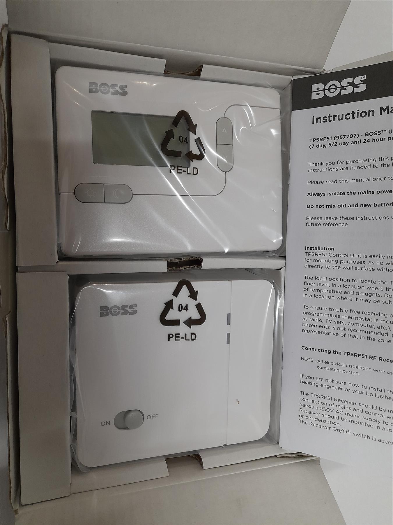 Boss Universal Wireless RF Programmable Room Thermostat TP/CPS/PTS 957707