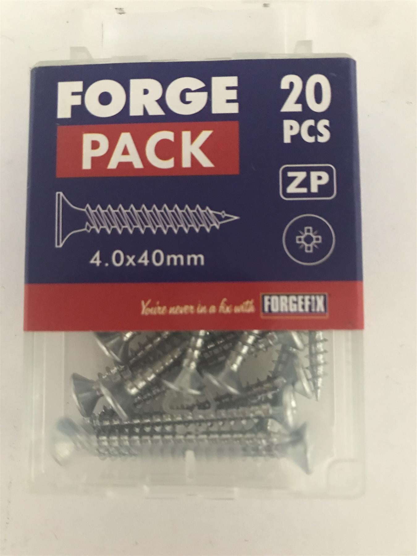 Multi-Purpose Pozi Screw 4.0 x 40mm FPMP440ZP Pack 20