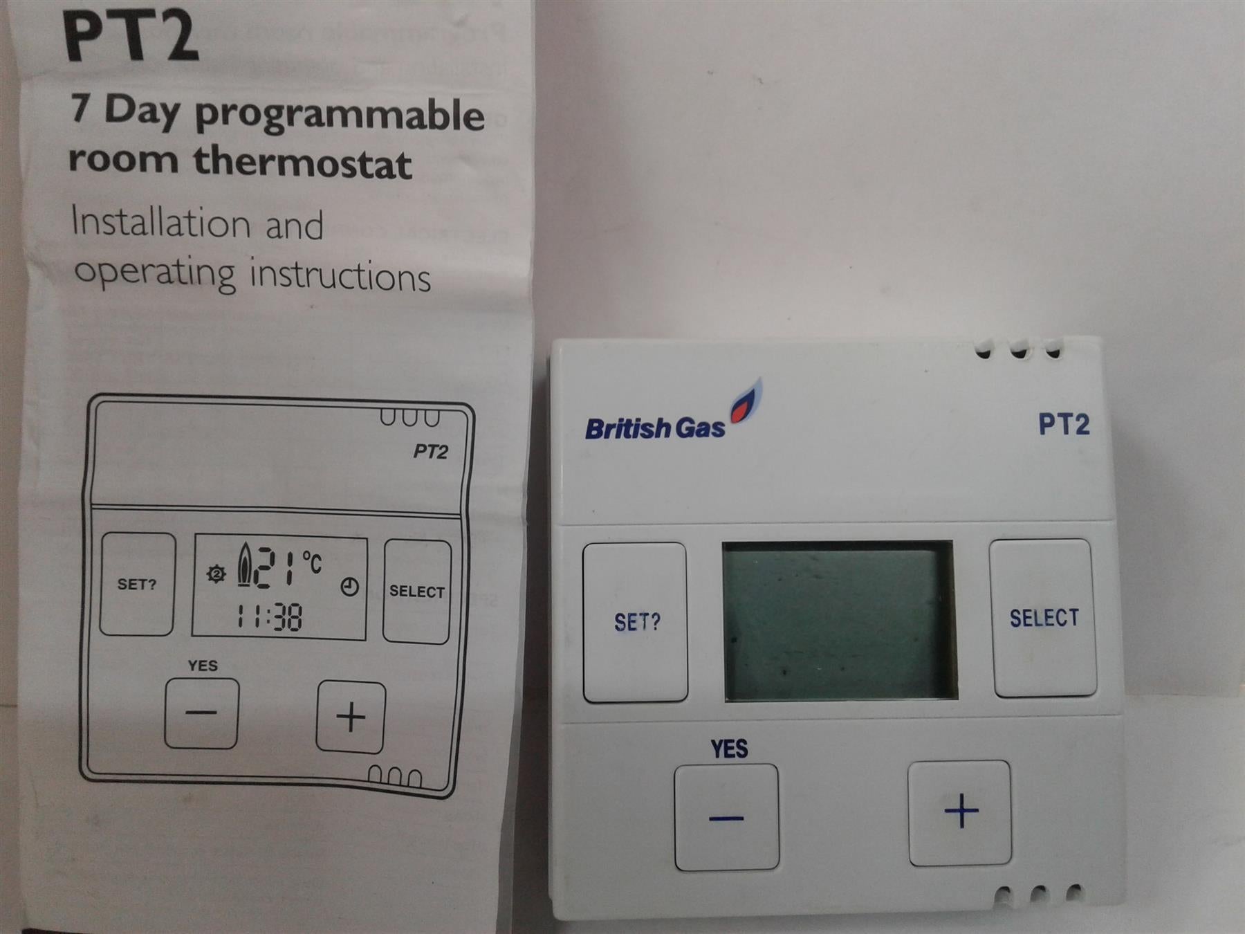NEW BRITISH GAS WIRED DIGITAL THERMOSTAT CONTROL 7 DAY PROGRAM PT2