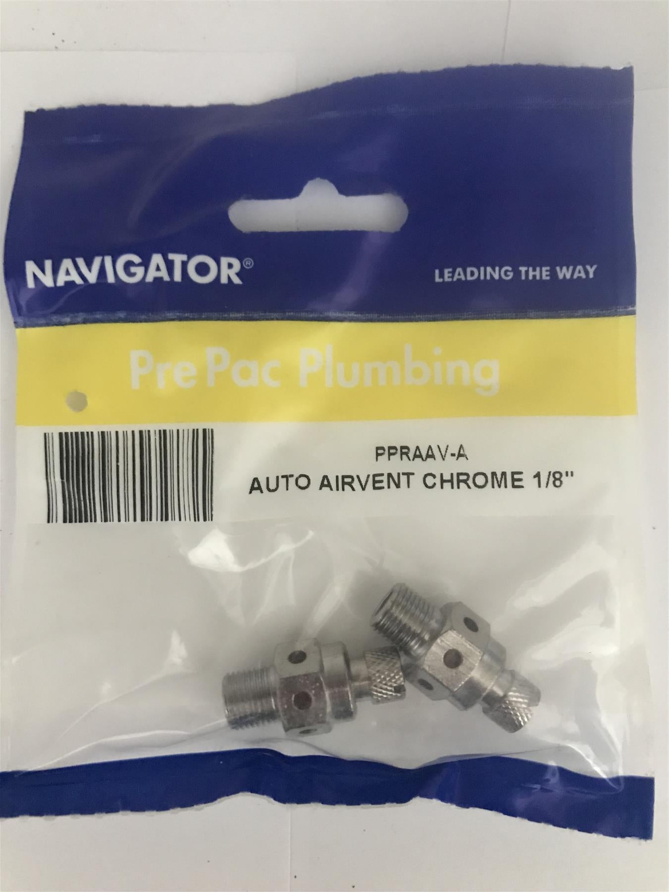 Navigator 1/8" Chrome Auto Air Vent  (2 pk)  PPRAAV-A