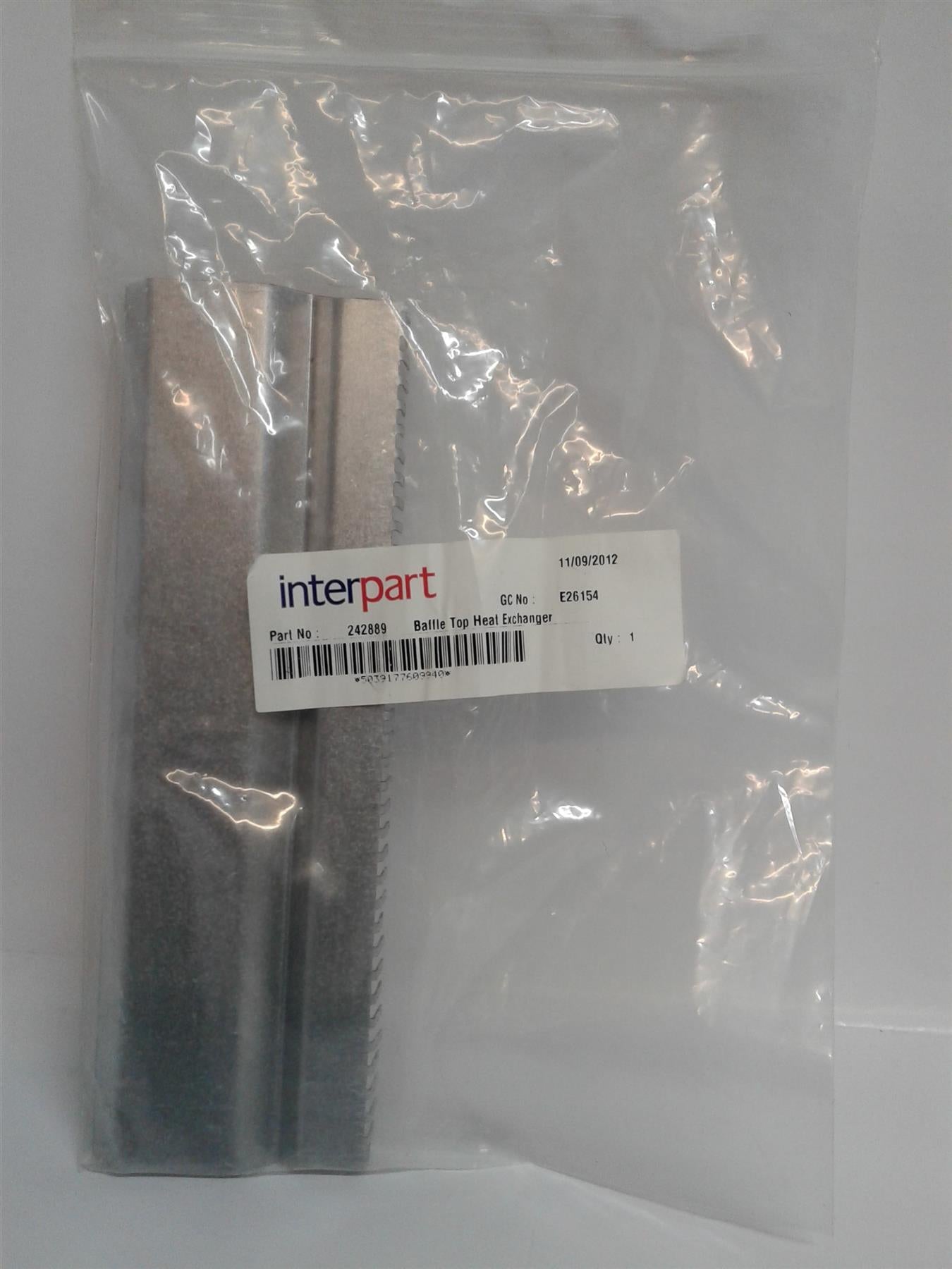 NEW Baxi 242889 Baffle Top Heat Exchanger