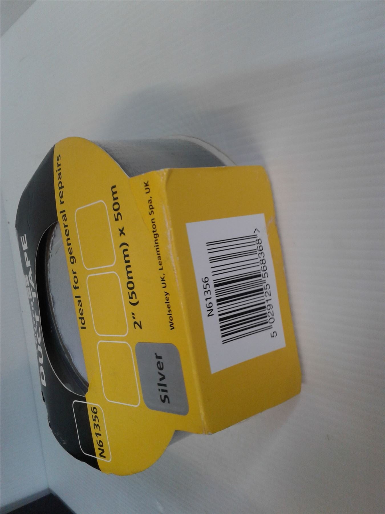 NEW Center Silver Waterproof Duct Tape 50mm x 50m N61356