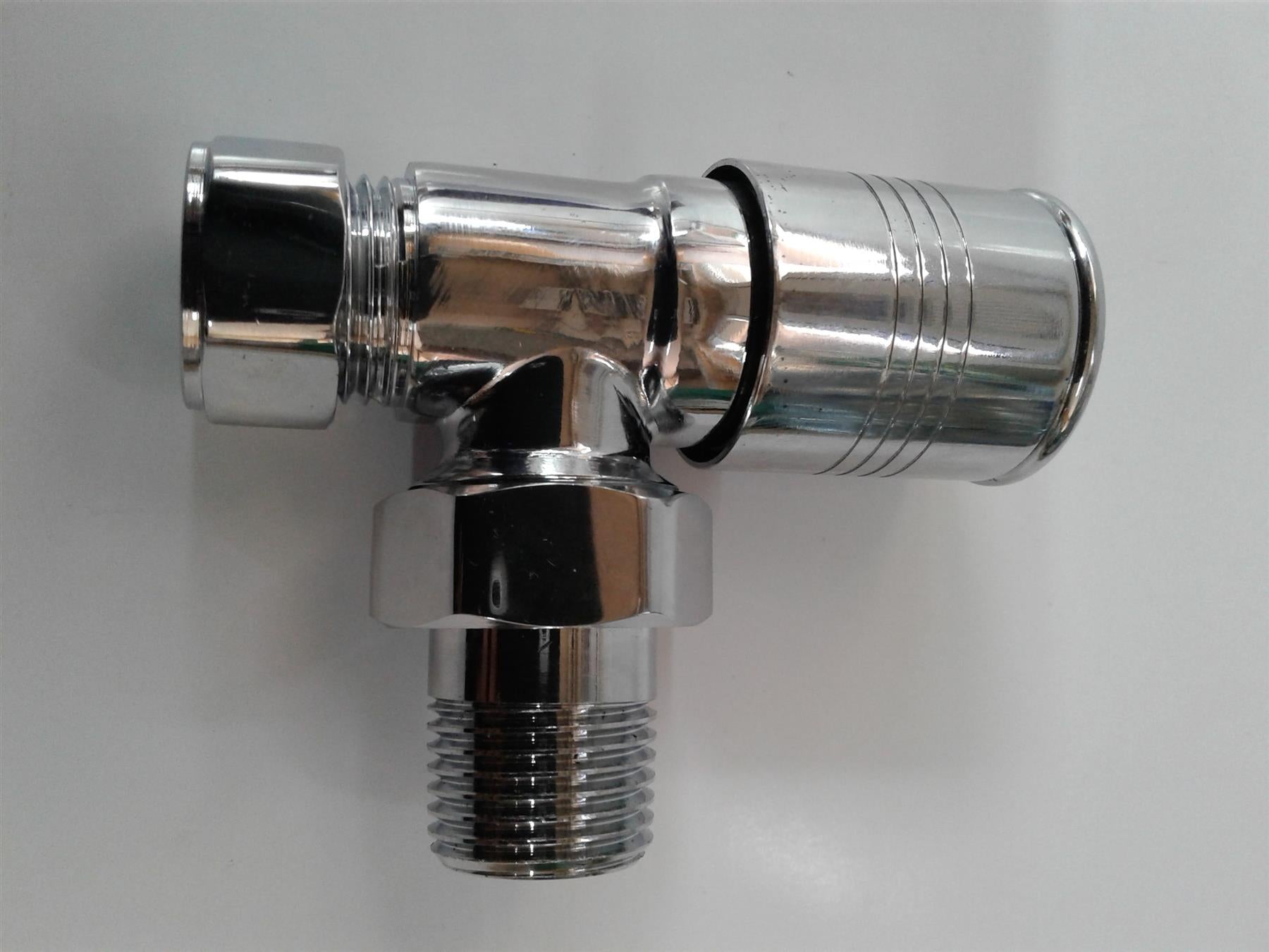 NEW PAIR MODERN CHROME EN1254-2 15MM ANGLED RADIATOR VALVE