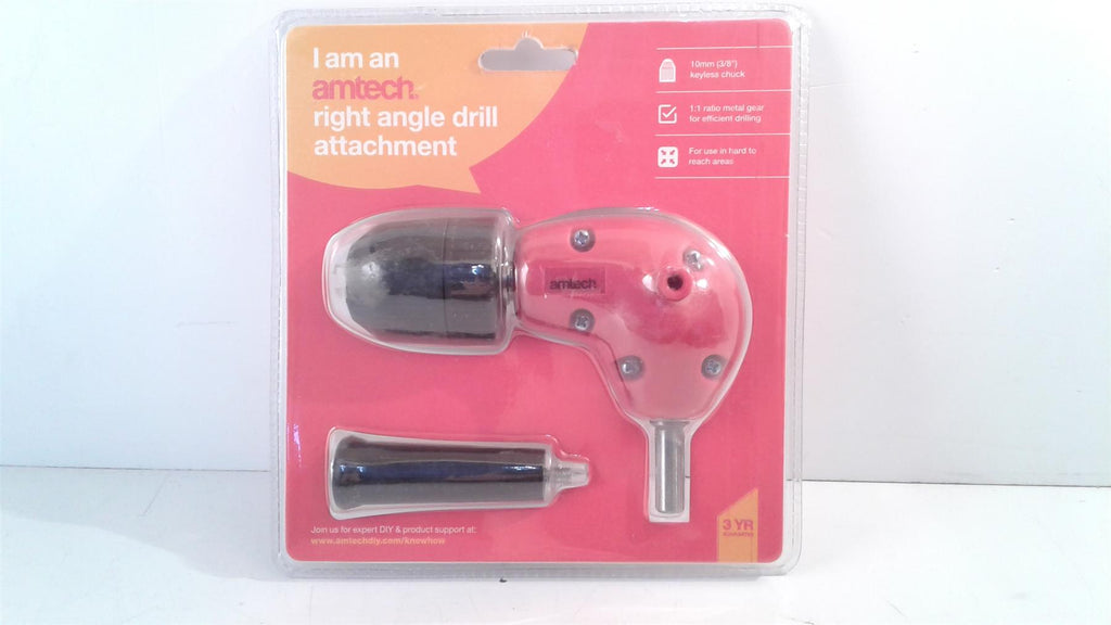 3/8" Right Angle Drill Attachment  Keyless Chuck F3045