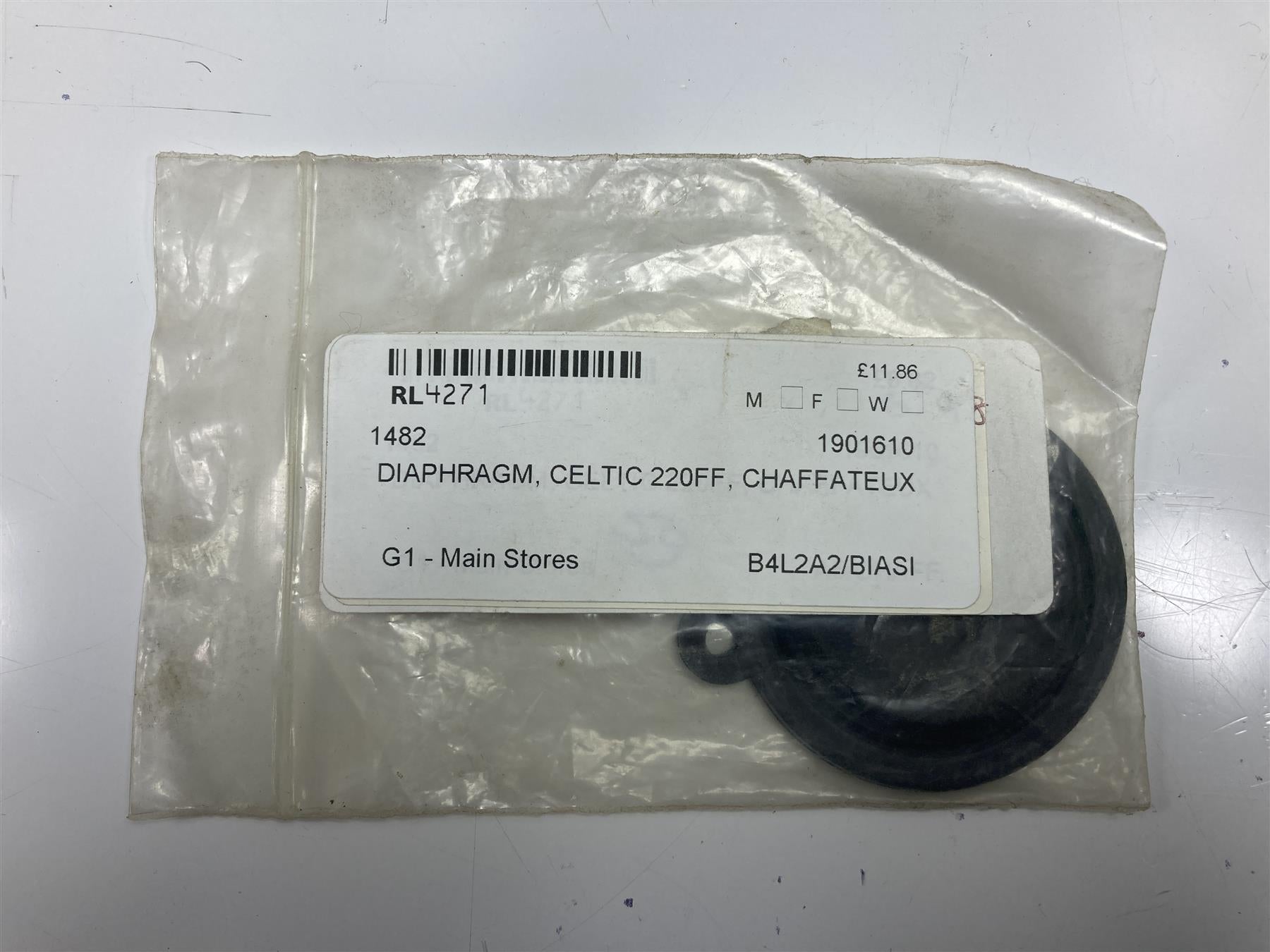 CHAFFOTEAUX CELTIC 2.20 FF & 2.24 RSC DIAPHRAGM 1901610