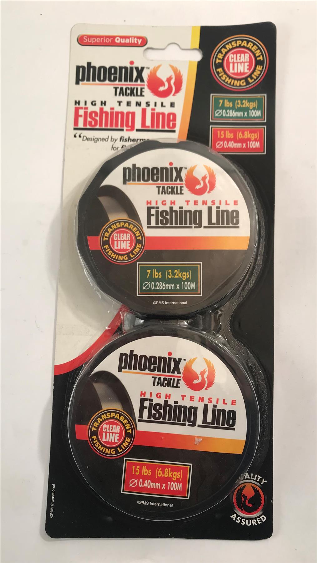 Phoenix Tackle High Tensile Fishing Line 7lbs x 100m & 15lbs x 100m  096/052