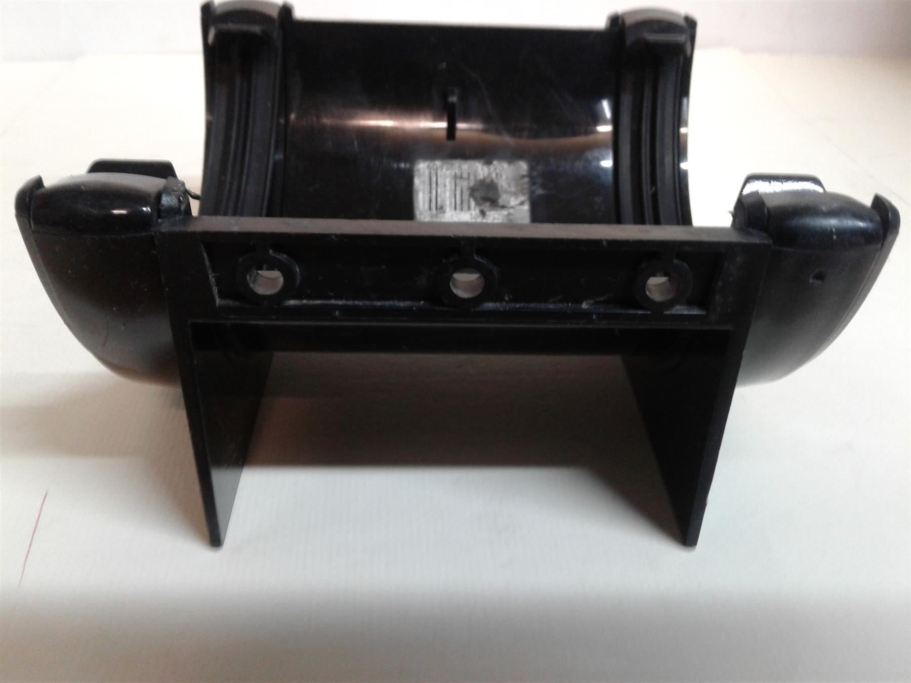 NEW FLOPLAST 112MM HALF ROUND GUTTER UNION JOIN BRACKET BLACK RU1