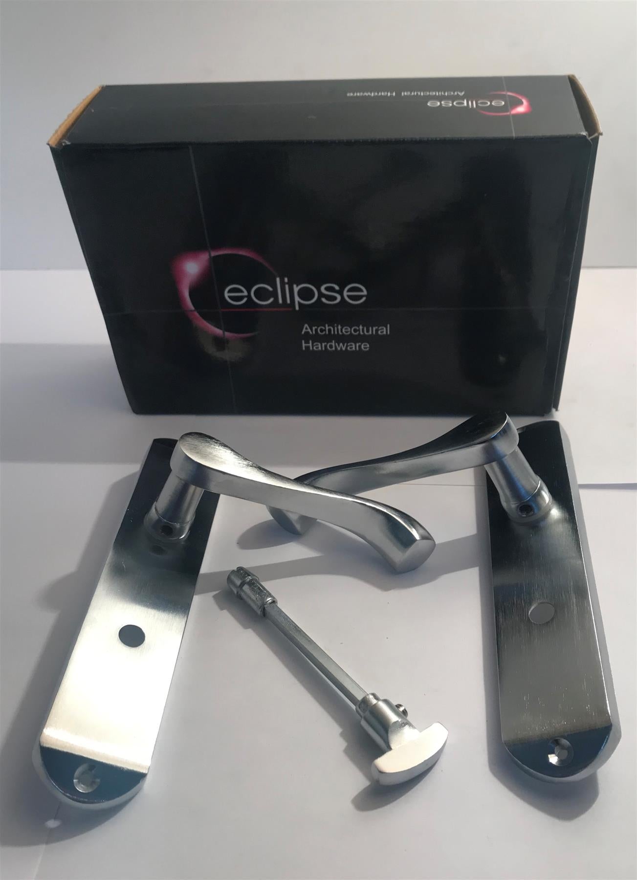 Eclipse Cadenza Lever Bathroom Handle Satin Chrome Plated 37699