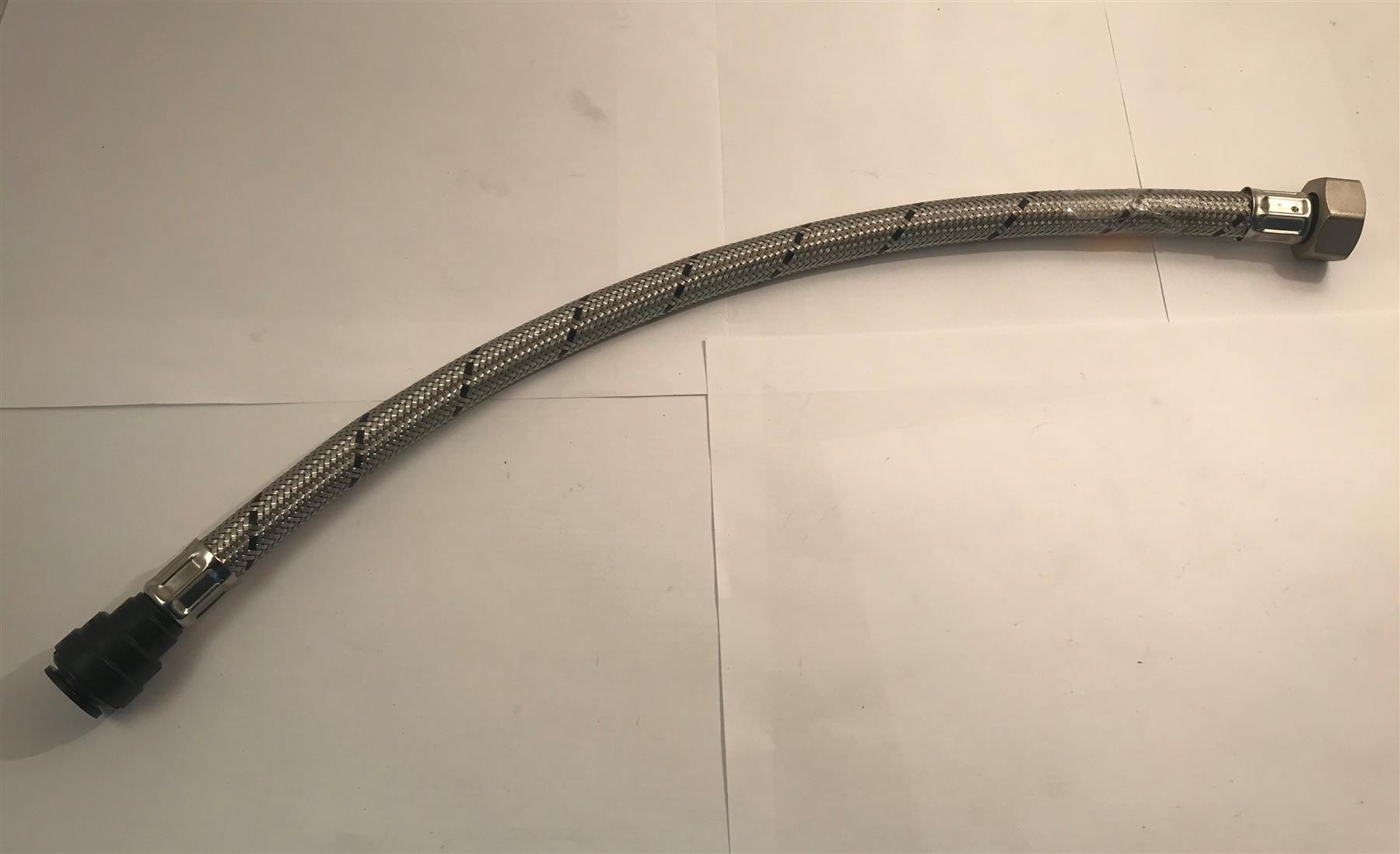 Pushfit Flexi Tap Connector 1/2 x 15mm x 500mm