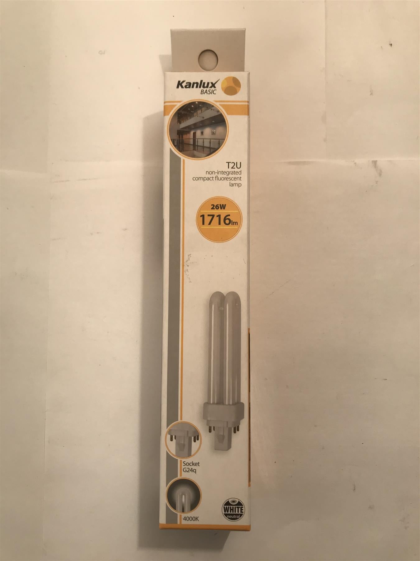 Kanlux T2U 26W  G24q  4Pin  1716 lm 4000K Natural White  08961