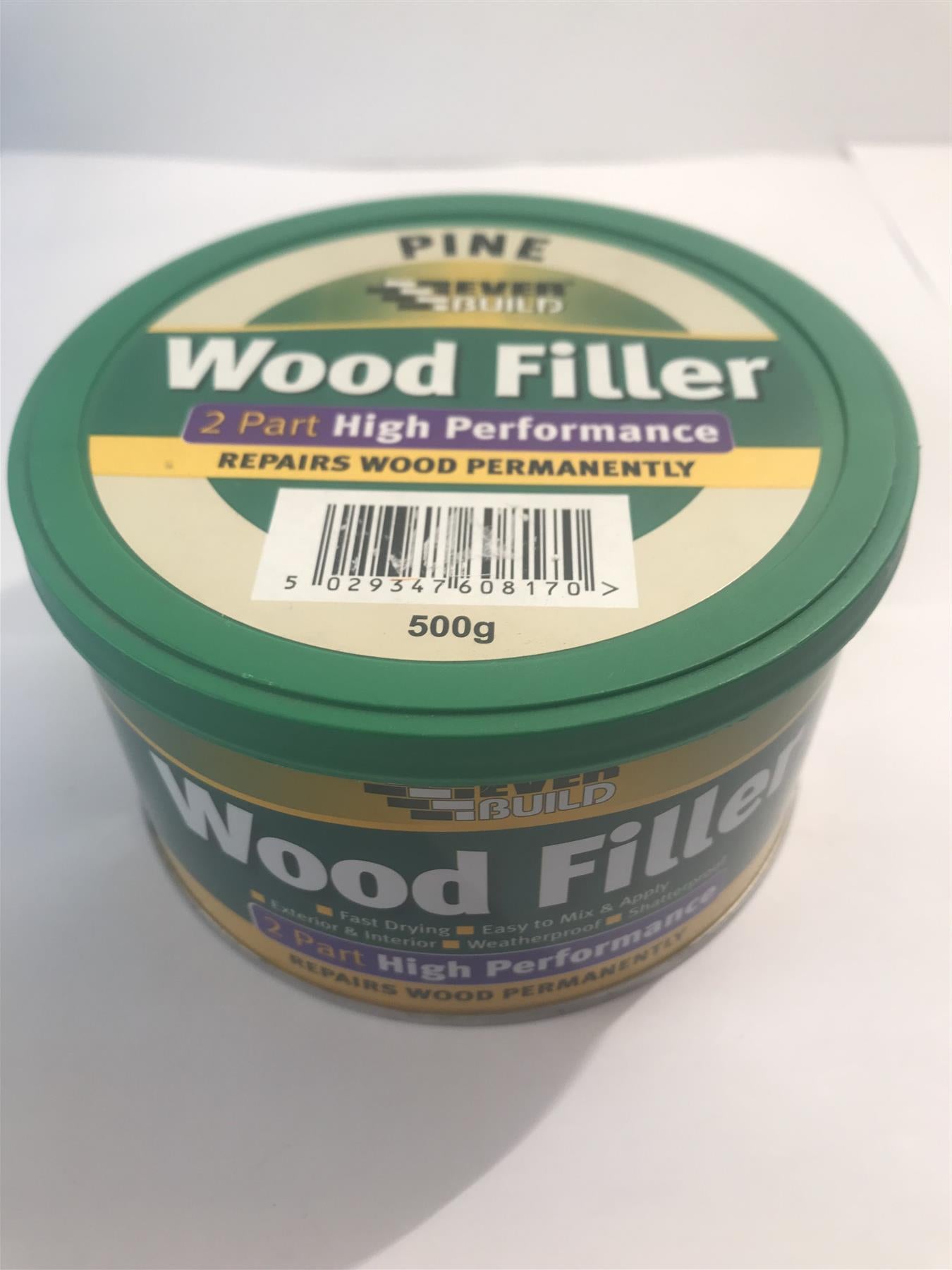 Everbuild 2 Part High Performance Wood Filler, Pine, 500g