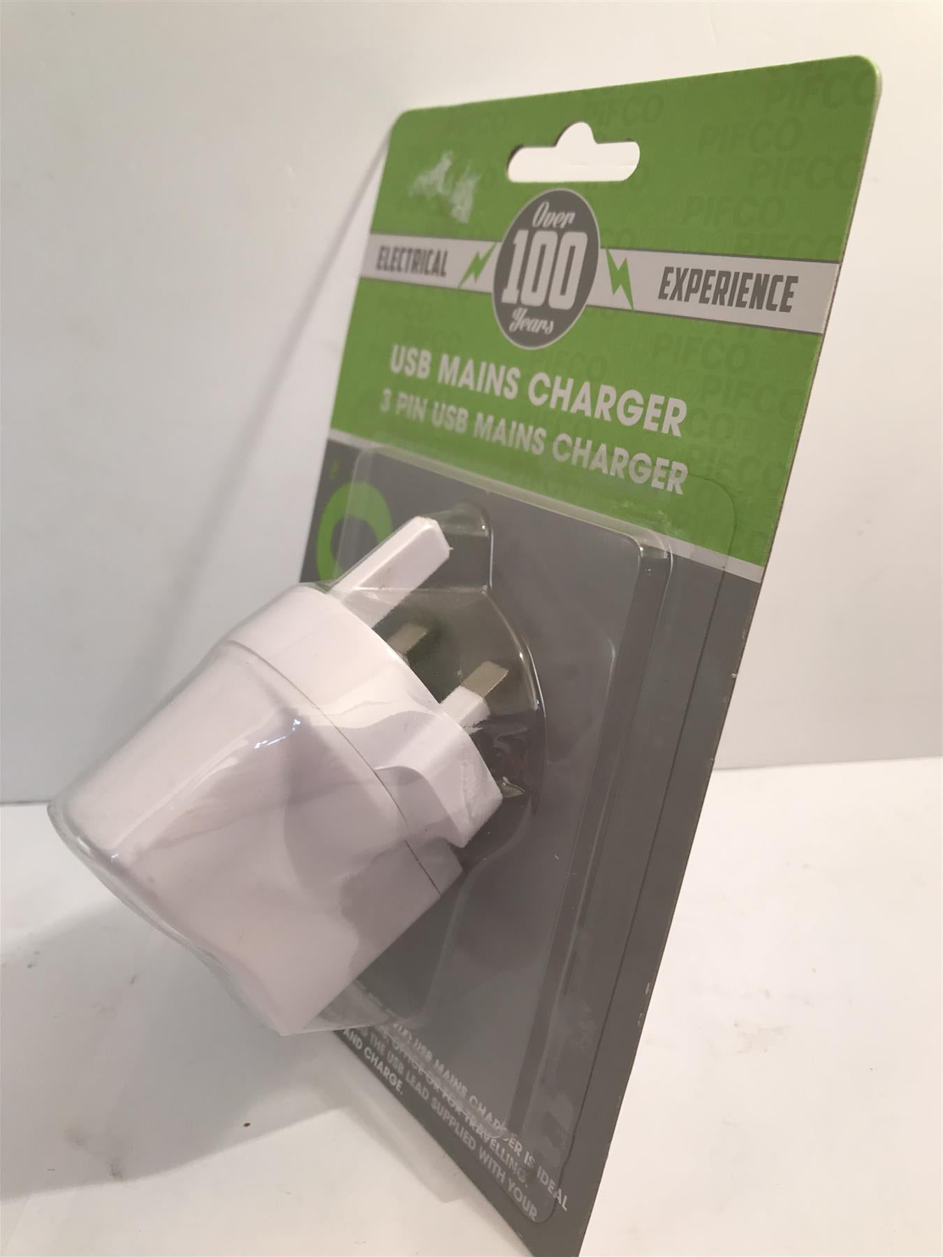 Pifco USB Mains Charger for one device   AVS1120
