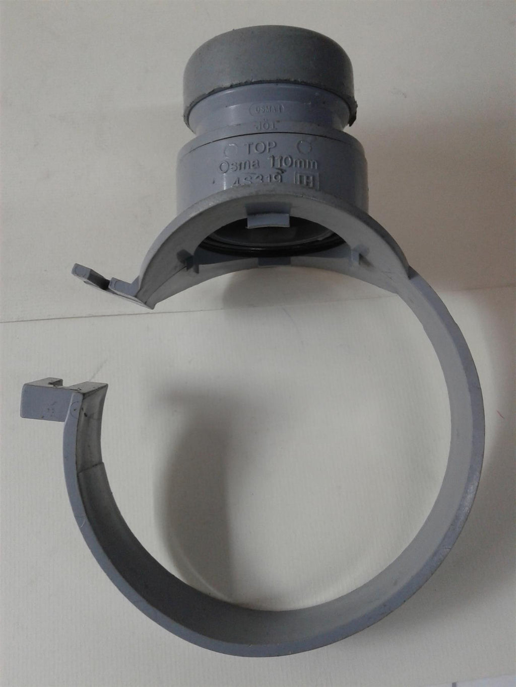 Osma Soil PVC-U Strap & SEAL Boss GREY 110mm 4S319G 2S399G