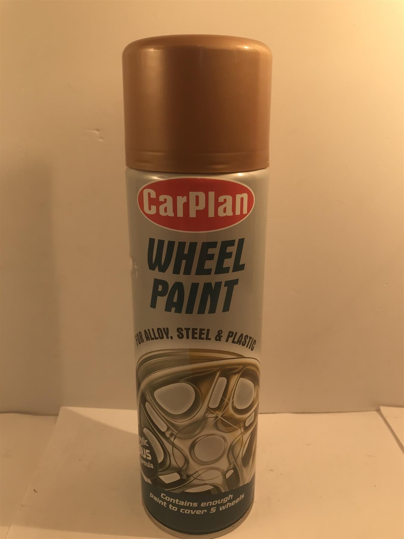 CarPlan Bright Gold Wheel Paint for Allow, Steel or Plastic  500ml  WBG500