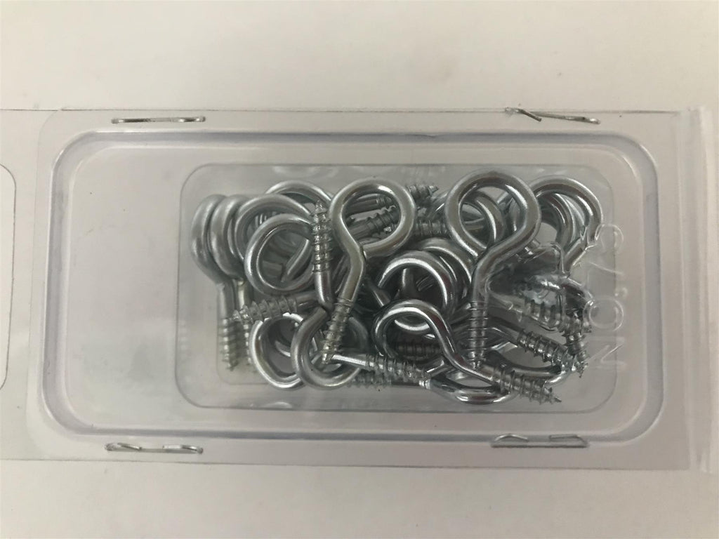 Screw In Eye Eyelet Hooks 30mm x 6g (Pack 25)